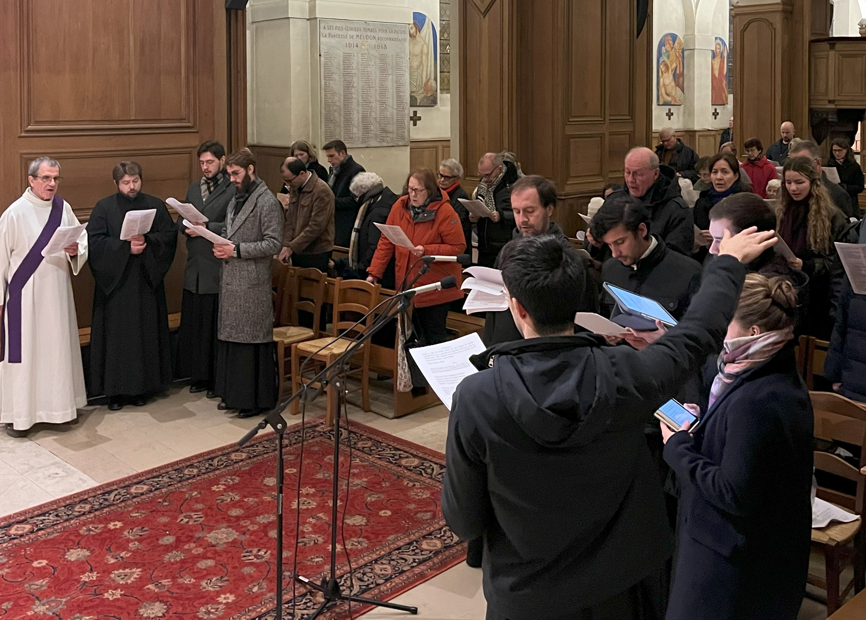 Veillée de prière pour l'unité des Chrétiens dans l'église Saint-Martin à Meudon