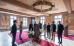 La communauté de la maison Saint-Bernard du séminaire de Paris en visite au séminaire orthodoxe