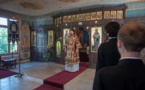 Mgr Nestor a présidé au séminaire la célébration de la divine liturgie