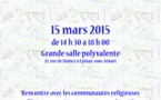 Programme de la Journée interreligieuse d'Épinay-sous-Sénart (15 mars 2015)