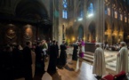 Vénération de la Couronne d'épines à Notre-Dame de Paris avec les séminaristes de Saint-Pétersbourg